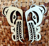 Wolf Head Earrings