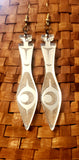 Mirror paddle earrings