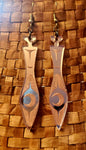 Mirror paddle earrings