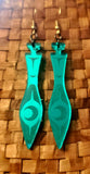 Mirror paddle earrings