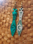 Mirror paddle earrings