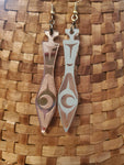 Mirror paddle earrings