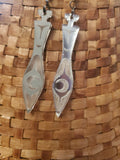 Mirror paddle earrings