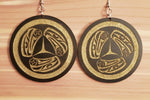 Raven Circle Earrings