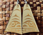 Gold Killer Whale Fin Earrings